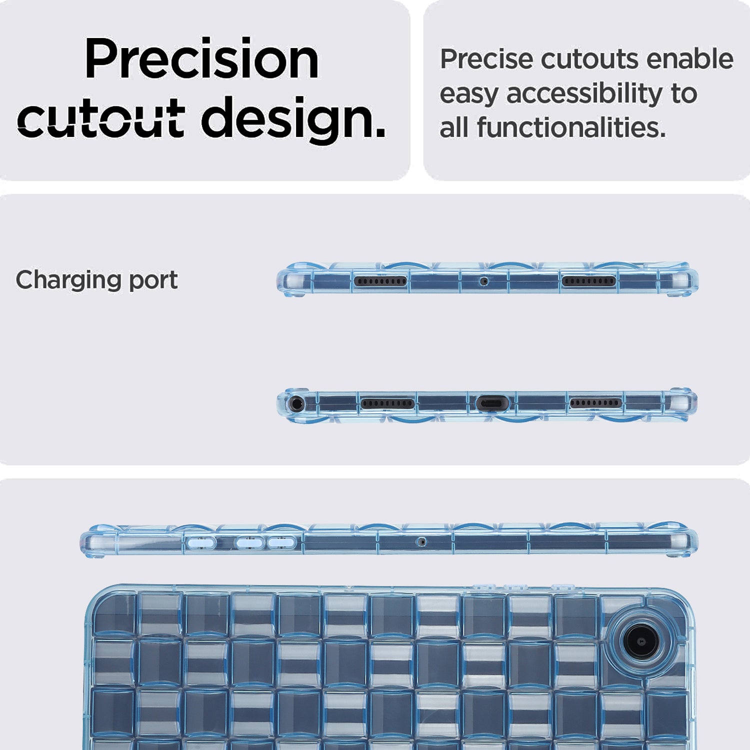 For Samsung Galaxy Tab A8 10.5 (2021) X200 Tab A8 10.5 (2022) Ice Cube Design Clear Case Soft TPU Protective Tablet Cover For Samsung Galaxy Tab A8 10.5 (2021) X200 Tab A8 10.5 (2022) Ice Cube Design Clear Case Soft TPU Protective Tablet Cover